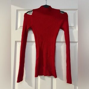 Red Turtleneck Sweater